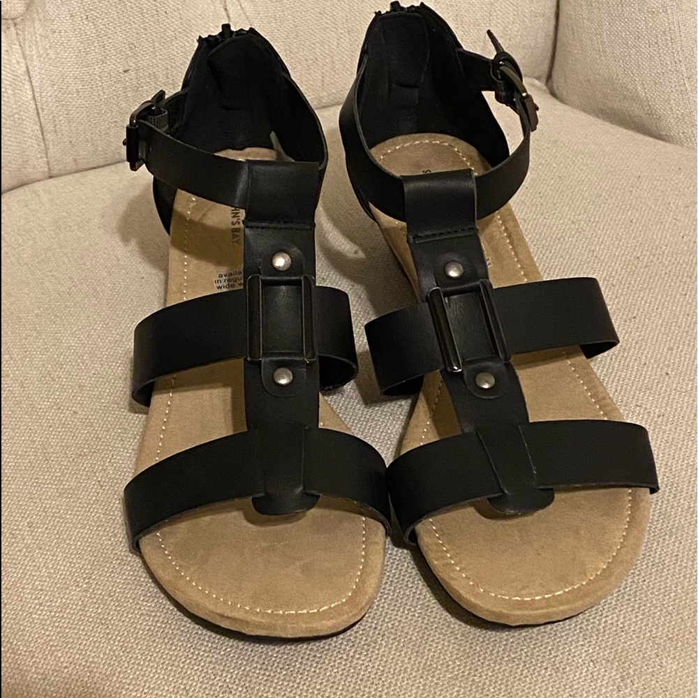 St. John’s bay black sandals